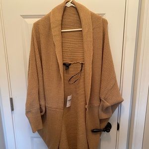 NWT Forever 21 camel cocoon cardigan